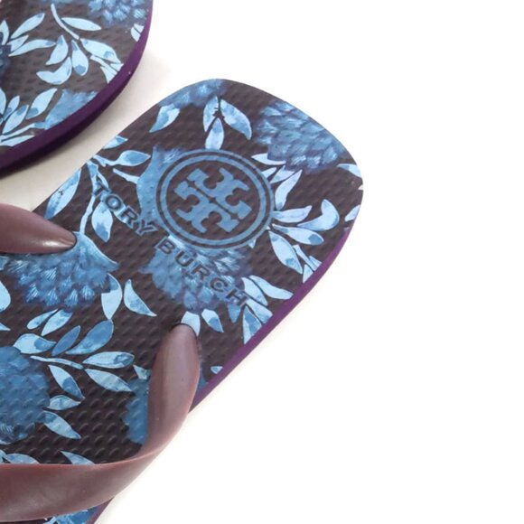 Tory Burch Flip Flops Jelly Flip Flops Raisin Womens  Size 9 - Picture 5 of 6